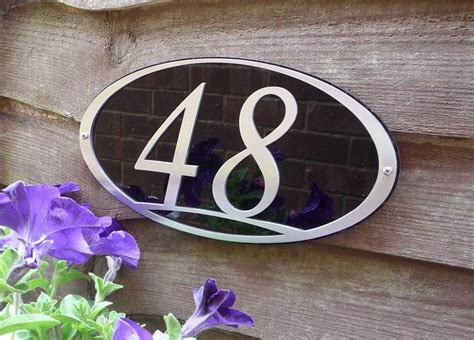 oval metal house sign|Oval House Number Signs.